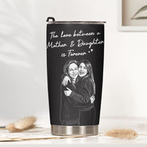 First-My-Daughter-Custom-Photo-Sketch-Line-Art-Gift-For-Her-Personalized-Tumbler-2