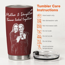 First-My-Daughter-Custom-Photo-Sketch-Line-Art-Gift-For-Her-Personalized-Tumbler-5