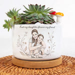 First-My-Daughter-Forever-My-Friend-Custom-Photo-Watercolor-Personalized-Plant-Pot-3