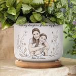 First-My-Daughter-Forever-My-Friend-Custom-Photo-Watercolor-Personalized-Plant-Pot-4