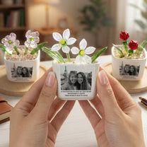 First-My-Daughter,-Forever-My-Friend-Custom-Vintage-Photo-For-Daughter-Personalized-Plant-Pot-3