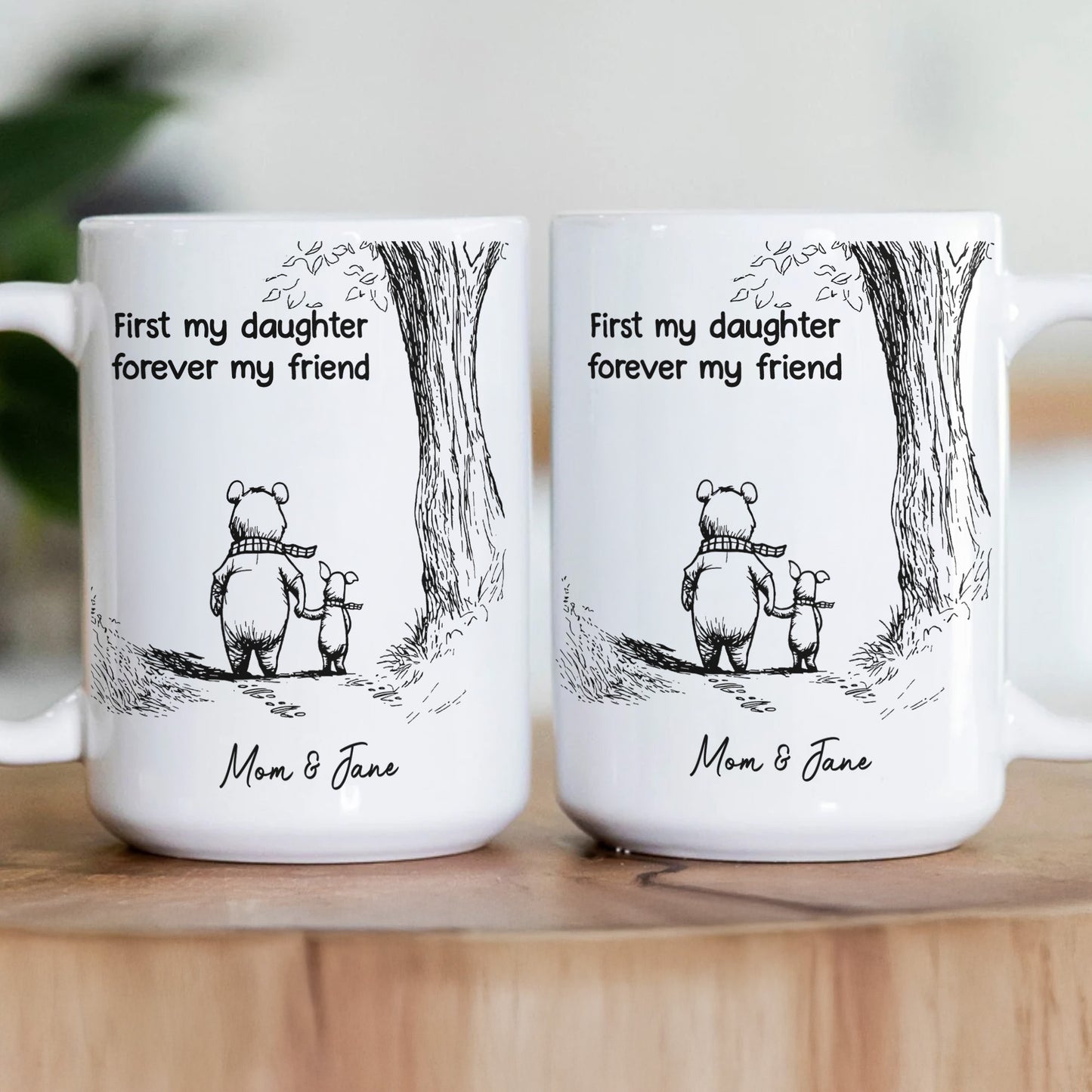First-My-Daughter-Forever-My-Friend-Gift-For-Daughter-From-Parents-Personalized-Mug-3