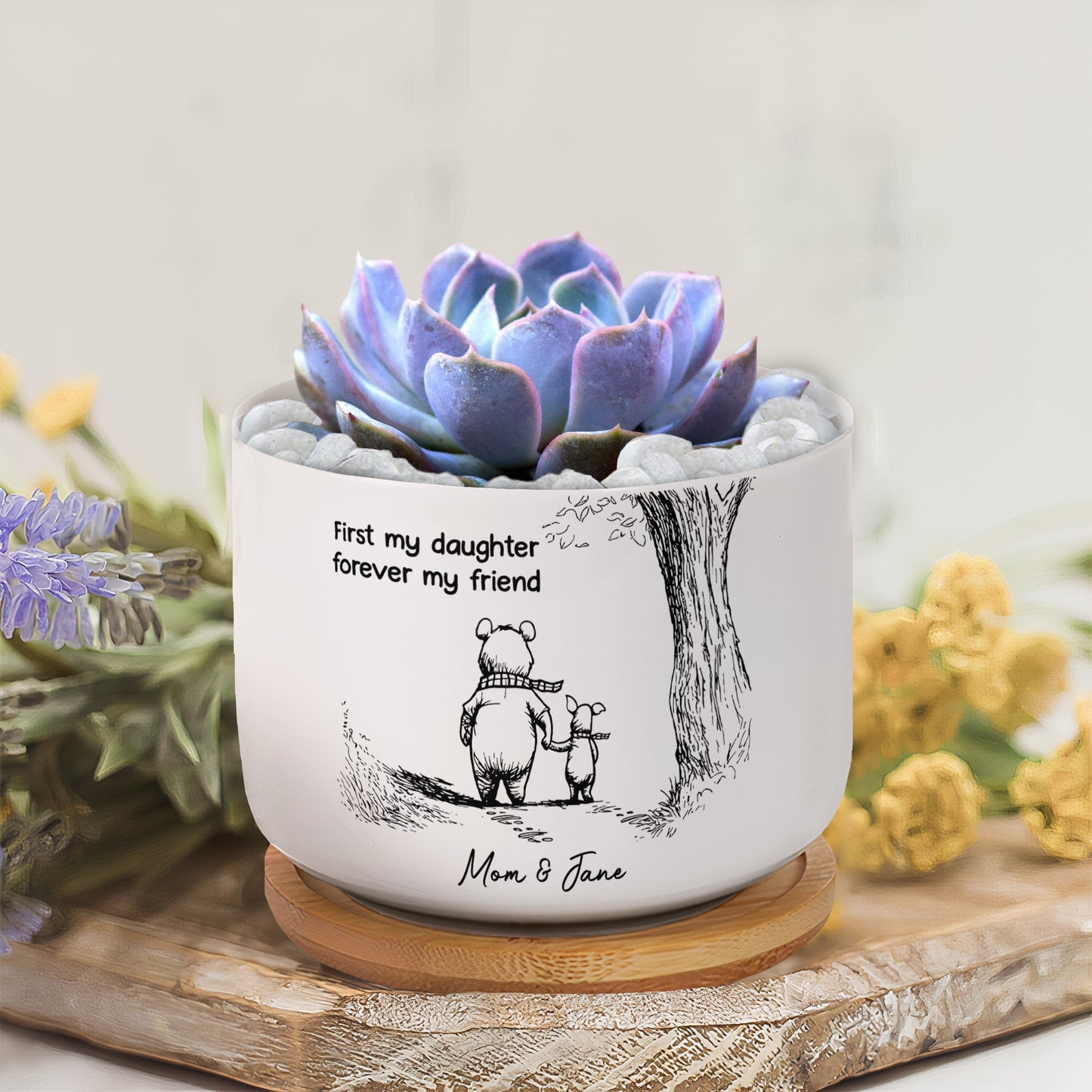 First-My-Daughter-Forever-My-Friend-Gift-For-Daughter,-Niece-Personalized-Plant-Pot-3