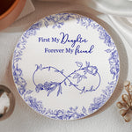 First-My-Daughter-Forever-My-Friend-Toile-De-Jouy-Birth-Flower-Personalized-Coaster-2
