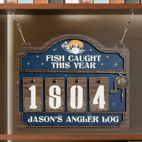 Fish Caught This Year - Personalized Hanging Fish Tracker