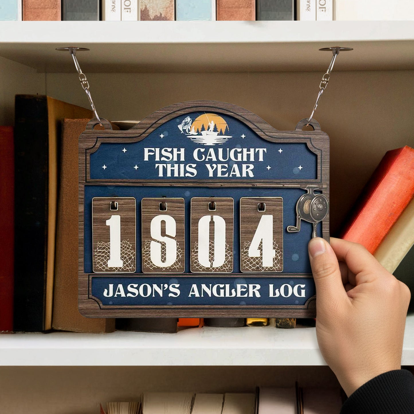 Fish Caught This Year - Personalized Hanging Fish Tracker