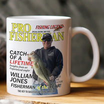 Fisherman Of The Year! - Personalized Mug