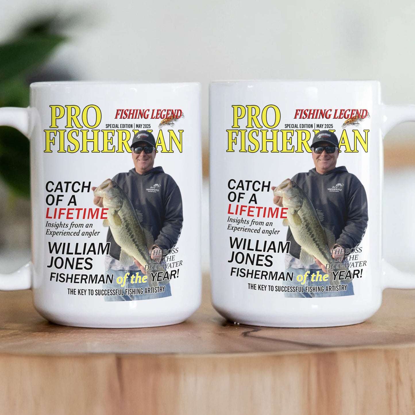 Fisherman Of The Year! - Personalized Mug