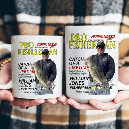 Fisherman Of The Year! - Personalized Mug
