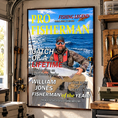 Fisherman Of The Year! - Personalized Poster
