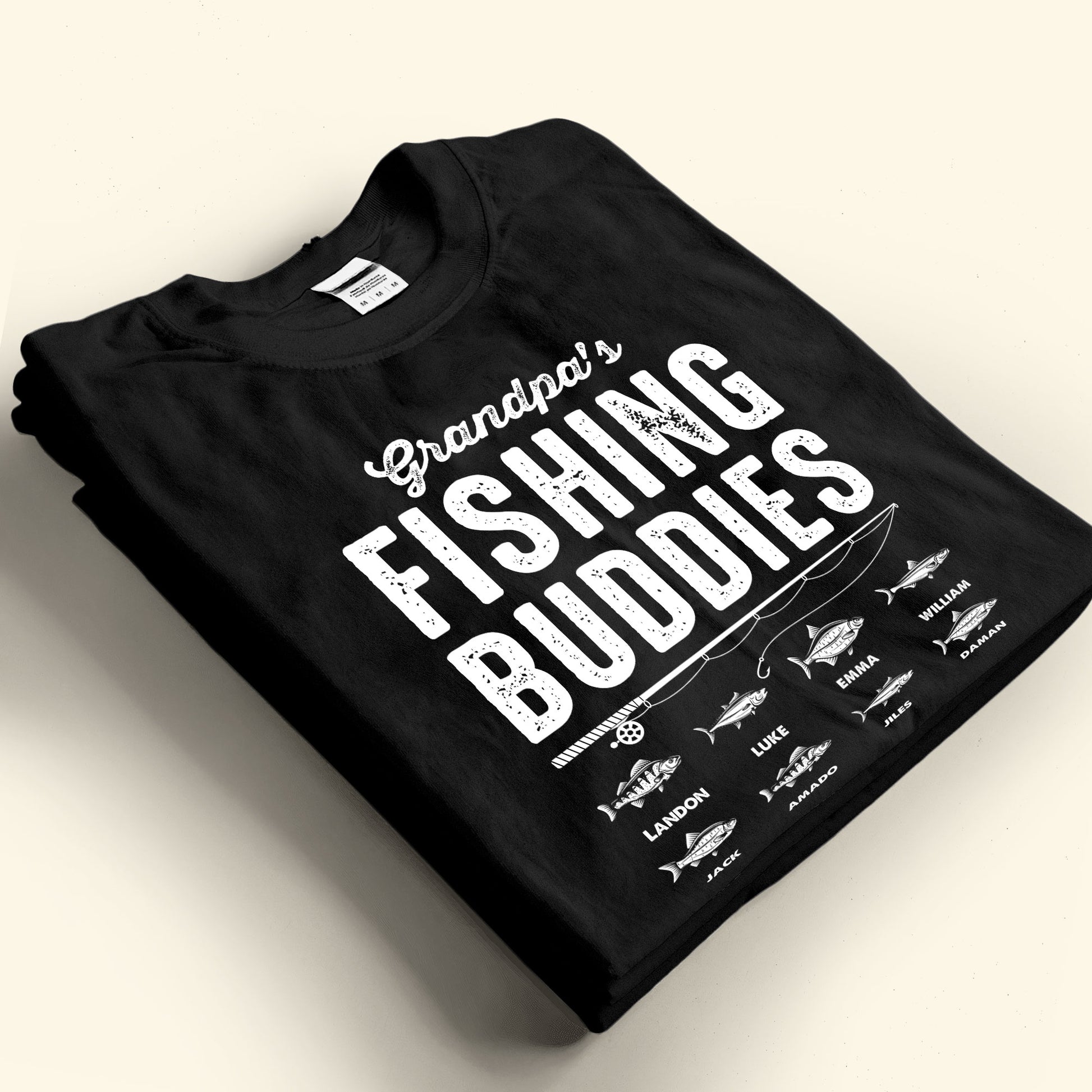 Fishing Buddies Gift for Grandpa Dad Father's Day Birthday Gift - Personalized Shirt
