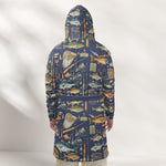 Fishing Custom Name - Personalized Hooded Robe