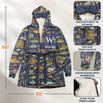 Fishing Custom Name - Personalized Hooded Robe