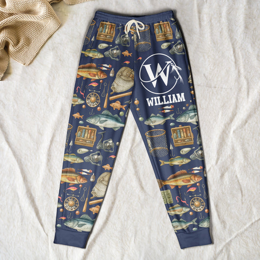 Fishing Custom Name - Personalized Sweatpants