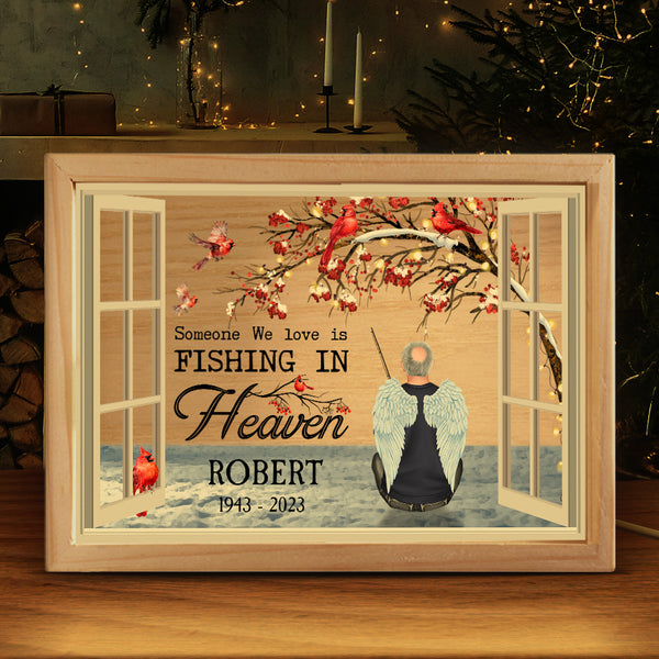 Fishing In Heaven - Personalized Frame Light Box – Macorner