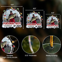 Fishing Milestone Moment - Personalized Acrylic Photo Ornament