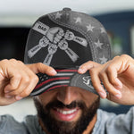 Fist Bump Daddy Grandpa - Personalized Classic Cap - Gift For Dad