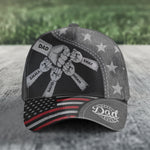 Fist Bump Daddy Grandpa - Personalized Classic Cap - Gift For Dad
