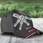 Fist Bump Daddy Grandpa - Personalized Classic Cap - Gift For Dad