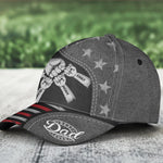 Fist Bump Daddy Grandpa - Personalized Classic Cap - Gift For Dad