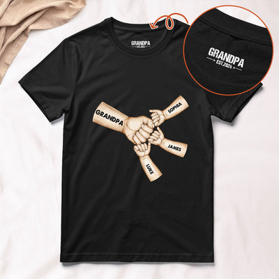 Fist Bump Papa Est - Personalized Shirt