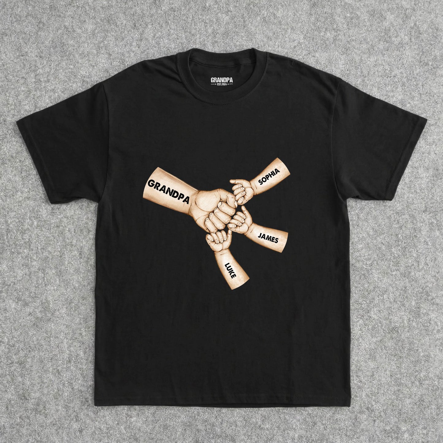 Fist_Bump_Papa_Est_Personalized_Shirt_5