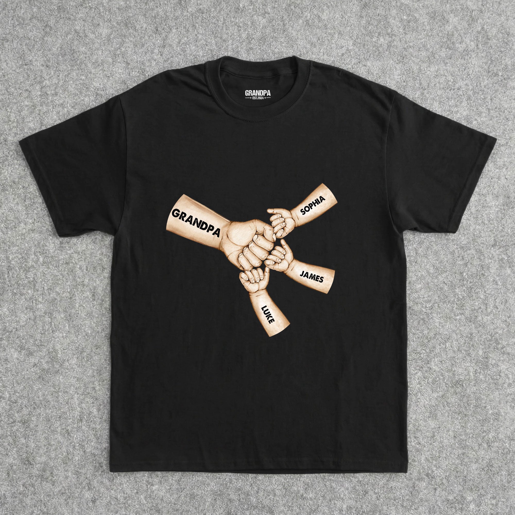 Fist_Bump_Papa_Est_Personalized_Shirt_5
