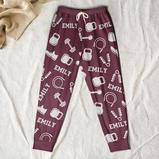 Fitness, Gym Custom Name - Personalized Sweatpants