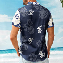 Floral Tropical Vintage Pattern Custom Name Aloha Shirts - Custom Hawaiian Shirts