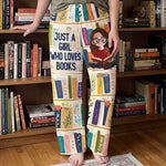 Floral-Bookshelf,-Just-A-Girl-Who-Loves-Books-Gift-For-Bookworm-Personalized-Lounge-Pants-1