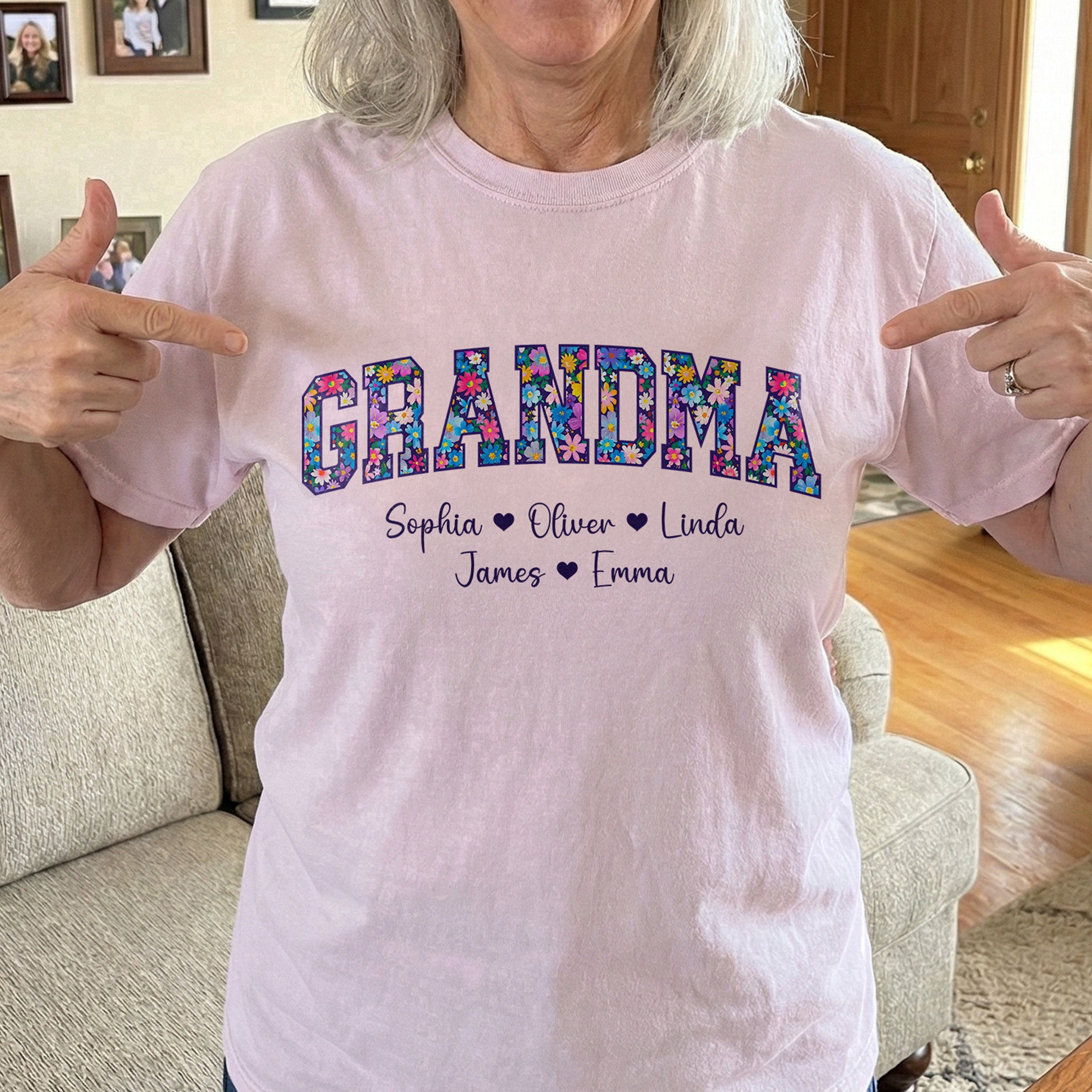 Floral_Grandma_Title_Personalized_Comfort_Tee_2