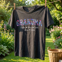 Floral_Grandma_Title_Personalized_Comfort_Tee_4