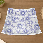 Flower Sport, Tennis, Golf.... Toile De Jouy - Custom Women's Skorts With Pockets