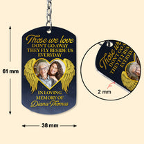 Fly Beside Us - Personalized Photo Keychain