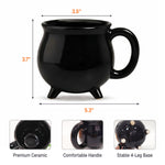 Flying Broom Witch Silhouette Full Moon Halloween - Personalized Mug