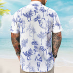 Football Baseball Basketball Soccer Fan Toile De Jouy - Personalized Hawaiian Shirt