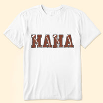 Football Mama Custom Name And Number - Personalized Shirt