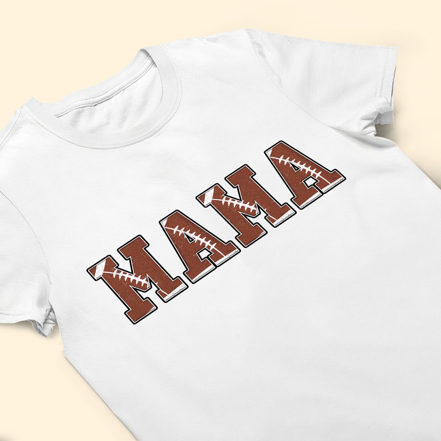 Football Mama Custom Name And Number - Personalized Shirt