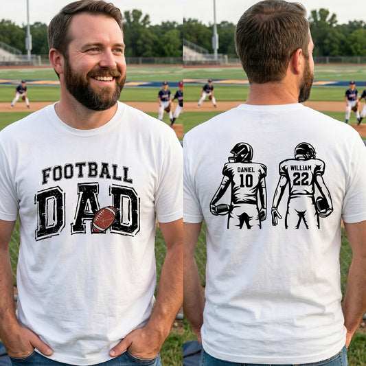 Football-Dad,-Daddy-Grandpa--Personalized-Shirt 1
