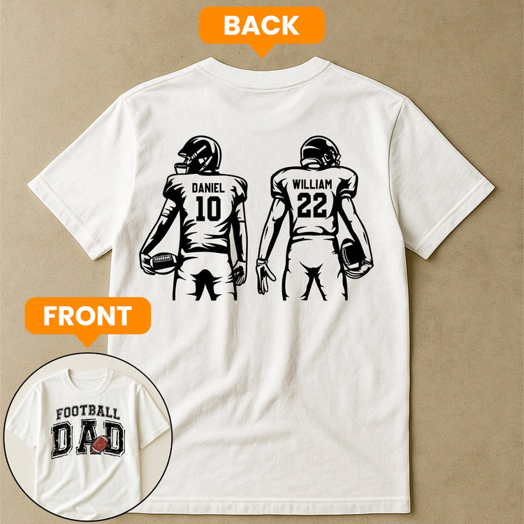 Football-Dad,-Daddy-Grandpa--Personalized-Shirt 3