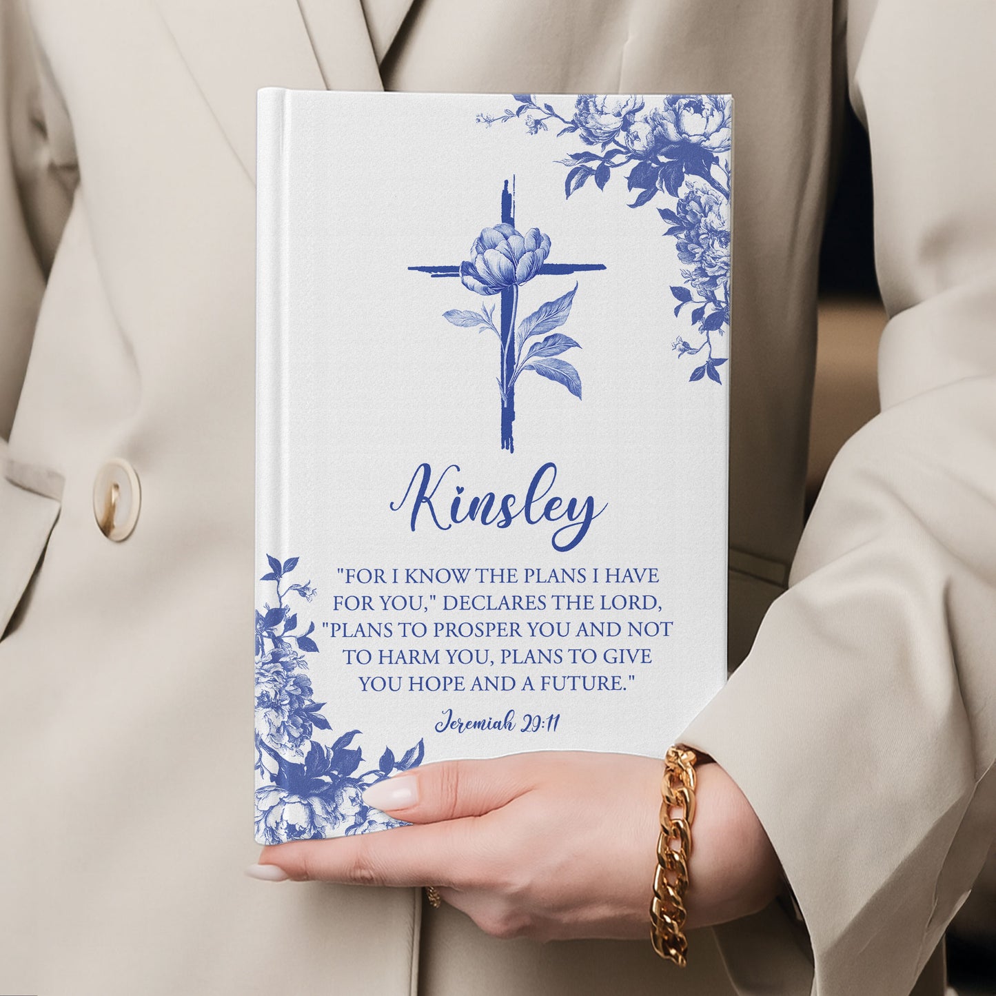 For I Know The Plans I Have For You - Personalized Hardcover Journal