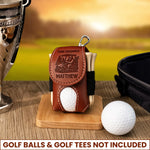 Fore! Sasquatch - Bigfoot Golfer, Golf Lovers - Personalized Golf Ball Holder