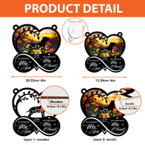 Forever In My Heart Dog Loss - Personalized Window Hanging Suncatcher Ornament