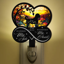 Forever In My Heart Dog Loss - Personalized Wood And Acrylic Night Light