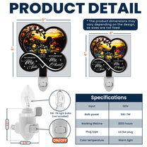 Forever In My Heart Dog Loss - Personalized Wood And Acrylic Night Light