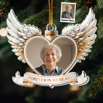 Forever In My Heart Memorial - Personalized Acrylic Photo Ornament