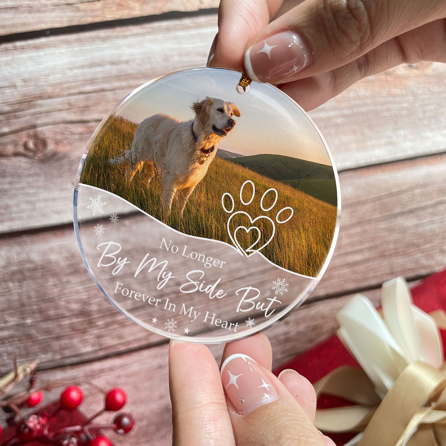 Forever In My Heart - Personalized Acrylic Photo Ornament