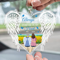 Forever In My Heart - Personalized Car Ornament