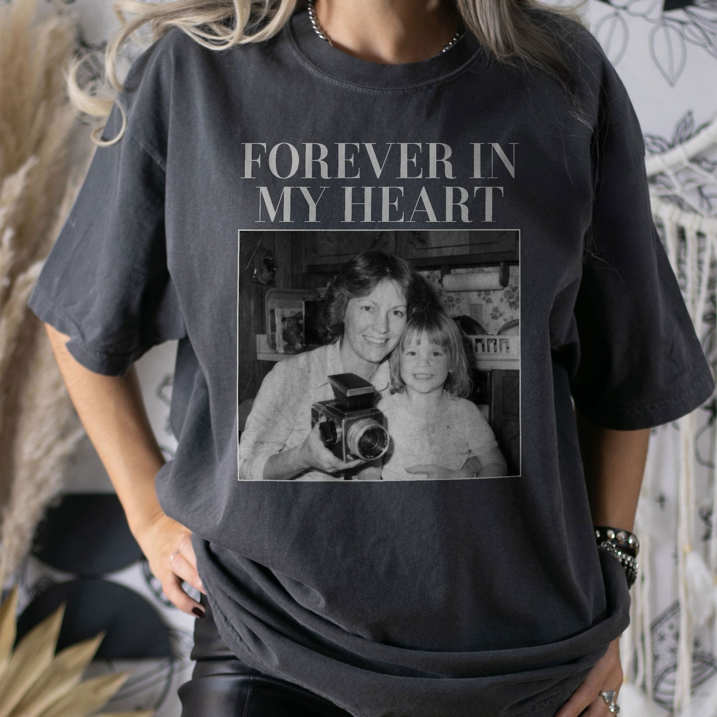 Forever In My Heart - Personalized Photo Comfort Tee