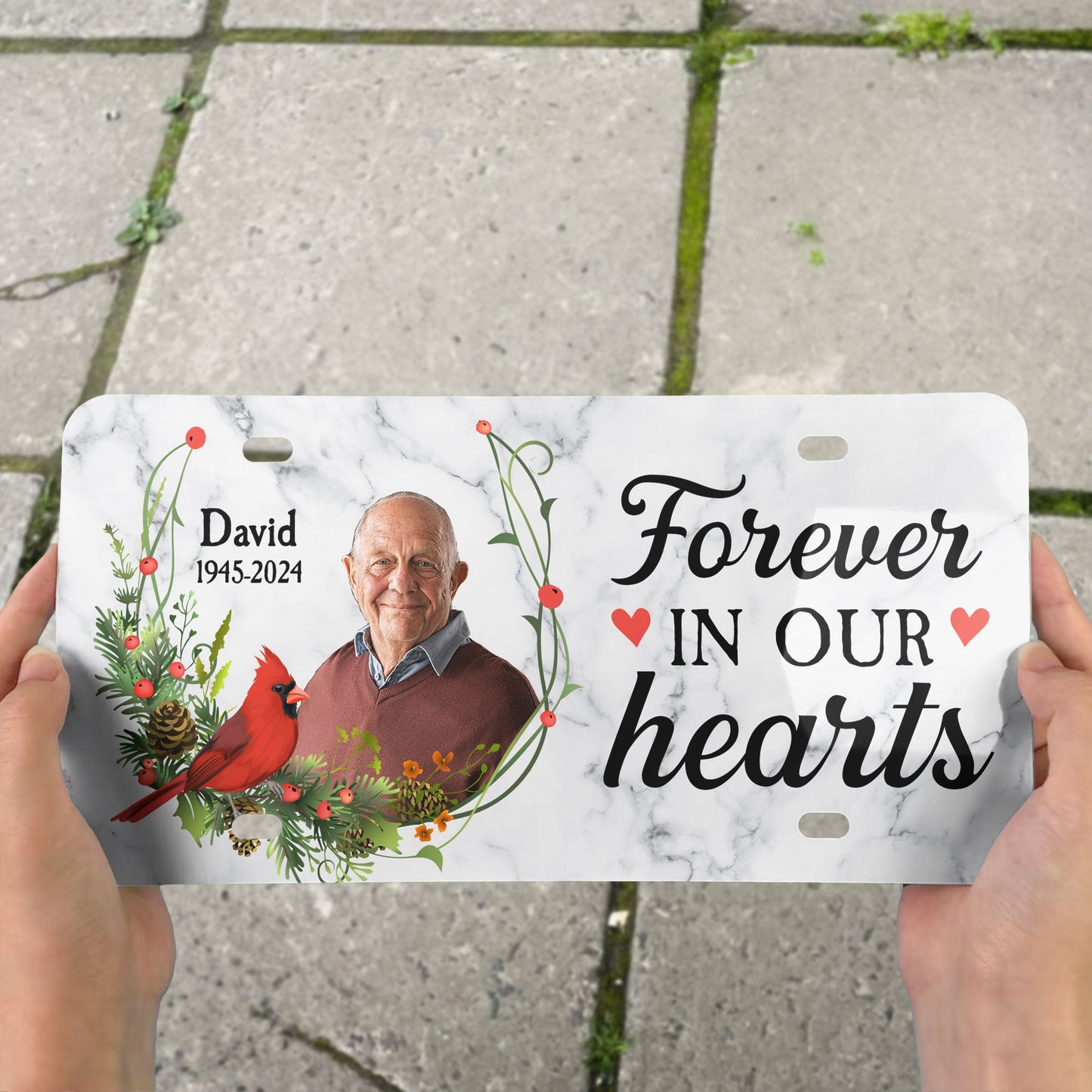 Forever In Our Hearts - Custom Photo License Plate